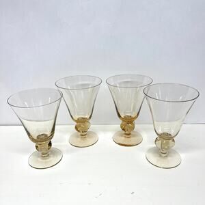 Sweden Gulli Water Wine Glasses Siegfrid Ståhl for Skruf Glasbruk